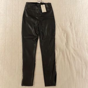 Abercrombie and Fitch - vegan leather leggings